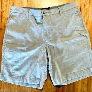 Chaps Light Blue Flat Front Shorts